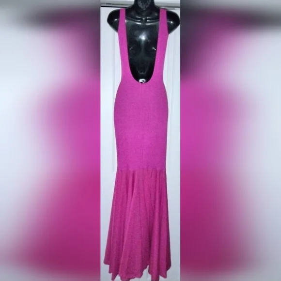 Women's Fuchsia/Hot Pink Dress Size Small - Picture 3 of 3